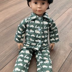 Dark Hair Young Little Boy Doll