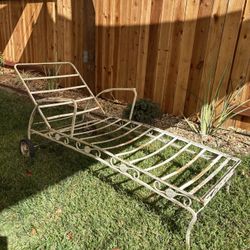 Vintage Metal Lounger 