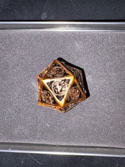 Metal DND Dice set in case