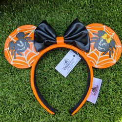 Loungefly Halloween Mickey & Minnie Mouse Spider Glow Ears