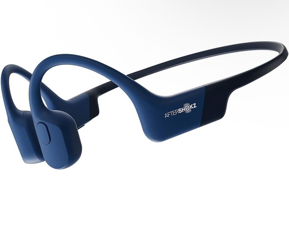 Brand New AFTERSHOKZ Aeropex Open-Ear Wireless Bone Conduction Headphones, IP67 Rated, Blue Eclipse