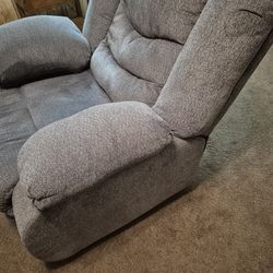 Blue reclining chair   $60