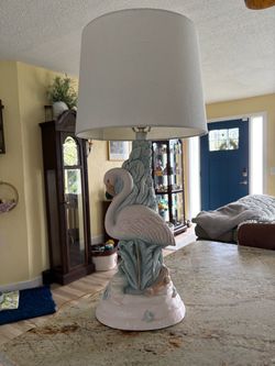 Vintage Flamingo Lamp