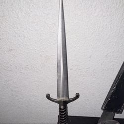 17.5" V For Vendetta Medieval Knight Dagger with Faux Leather Sheath cpourchot