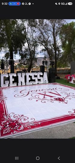 GENESSA name with lights