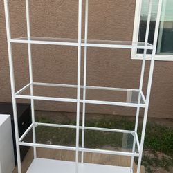 IKEA Vittsjo  Glass Shelving Unit