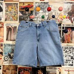 Vintage 90s Blue Denim Shorts