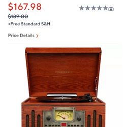 CROSELY WOODEN RECORD PLAYER