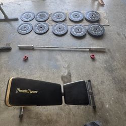 🔥 Complete Home Gym Setup – Power Rack + Weights + Bench – $600 (South SF) 🔥