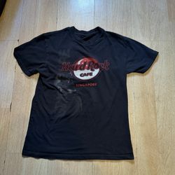 Vintage Black Hard Rock Cafe Singapore Shirt