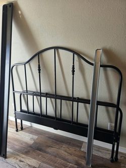IKEA SAGSTUA vintage style metal queen size bed frame