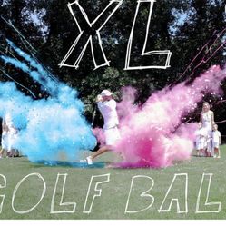 XL Pink Gender Reveal Golf Ball