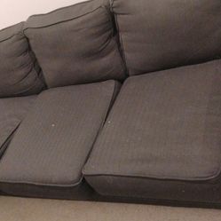 Blk Fabric Sofa / Couch
