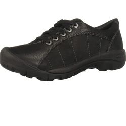Keen NEW Womens 8.5 Presidio Black Oxford Leather Hiking Trail Women Shoes