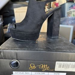 Black Sling Back heels