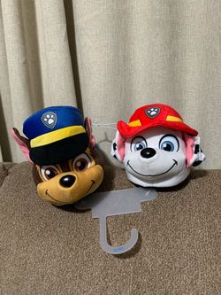 NEW Nickelodeon BOYS’ Paw Patrol Slippers – Chase & Marshall Plush Fuzzy Slippers L (9/10)