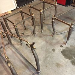 Set Of 4 / Coffee table/ Accent table/ 2 end Tables Glass Tops Are In Perfect Shape .