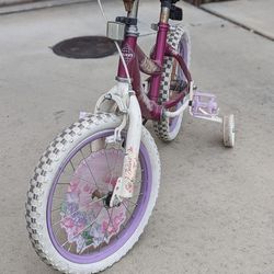 Girls Kids Bike with Training Wheels