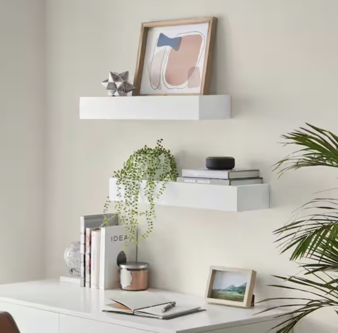 New White Floating Shelves