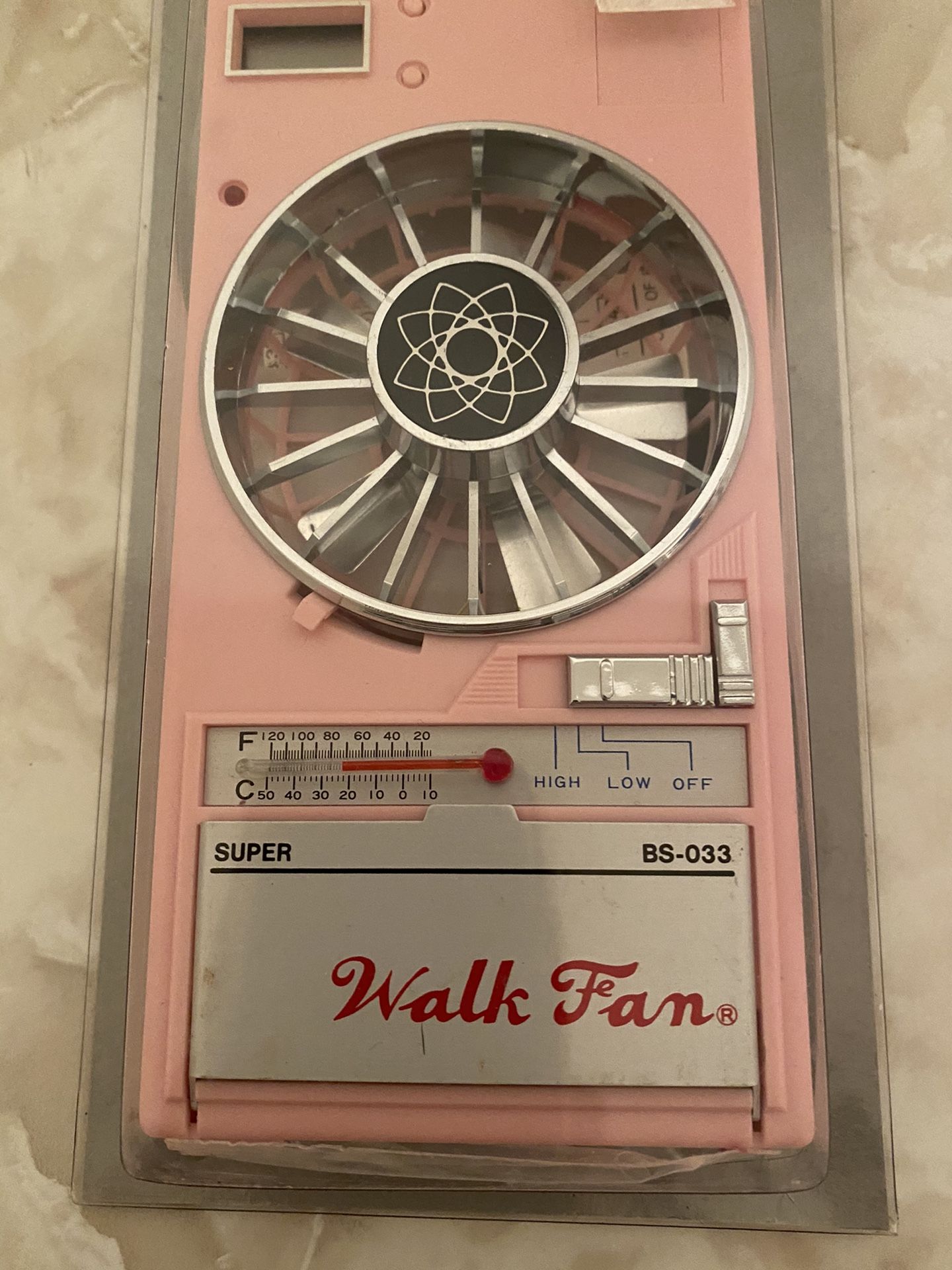 Vintage Pink Walk Fan BS-033