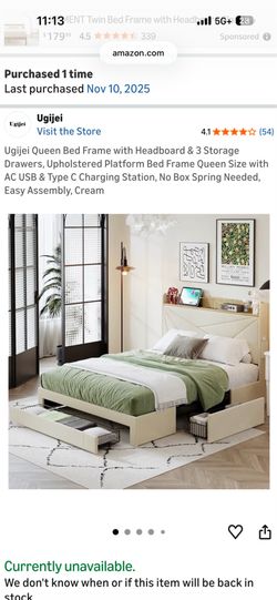 Queen size bed frame