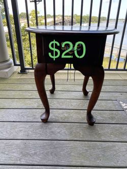 Real Wood End Table
