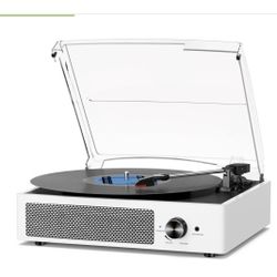 Record Player- White And Brand New