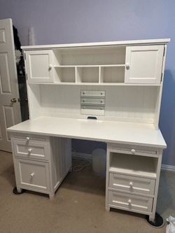 White Pottery Barn Desk