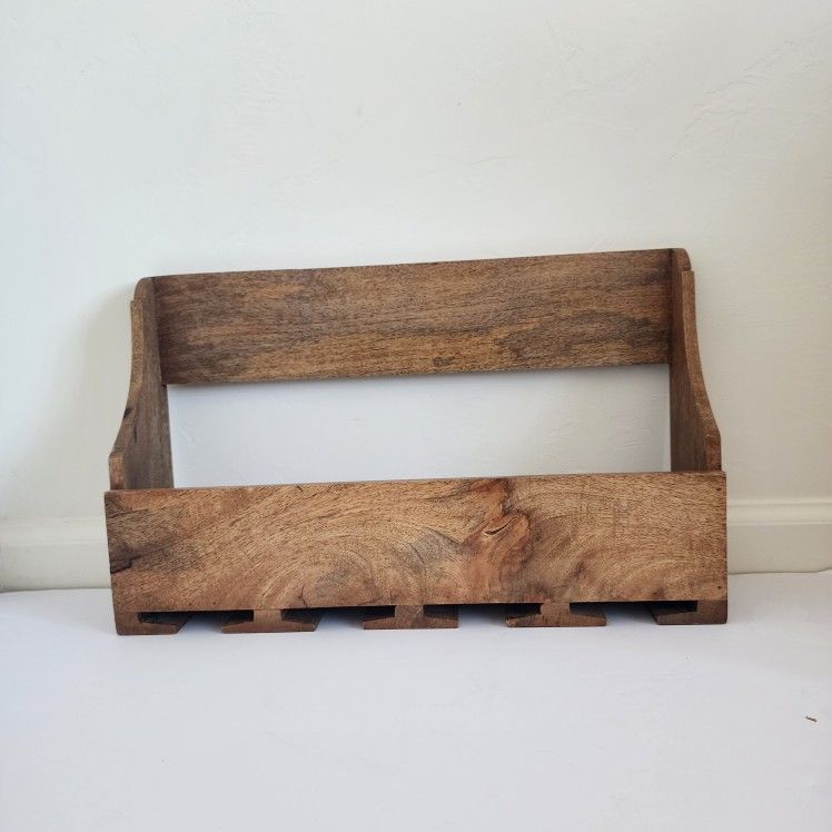Wine Bottle And Glass Holder Rack
