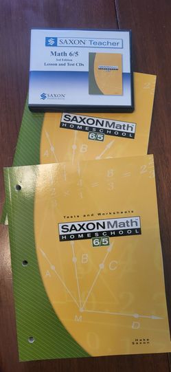 Saxon math books  including test CD