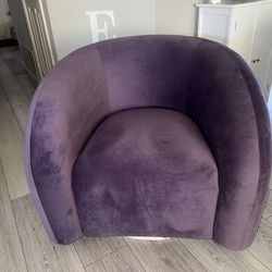 Purple Swivel Chair Set Of 2
