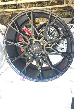 20" Staggered Niche M183 Staccato Matte Black Rims and Tires