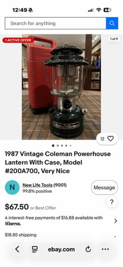 Coleman Powerhouse Lantern with Case