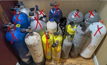 Scuba tanks for sale - multiple sizes: $100–$175