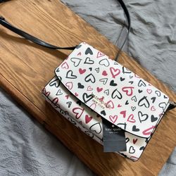 Kate Spade Scribble Hearts Crossbody