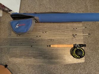Unused new fly fishing rod with case