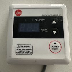 Rheem Tankless Water Heater Remote Control (UMC-117)
