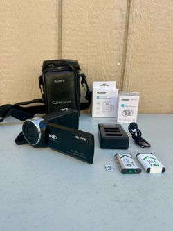 Sony Handycam HDR-CX405 HD Compact Camcorder W 4 Batteries & 16GB Micro SD Card MAKE OFFER PLZ