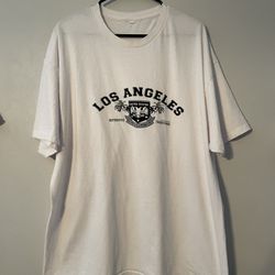 Los Angeles vintage style white t shirt men’s XL 
