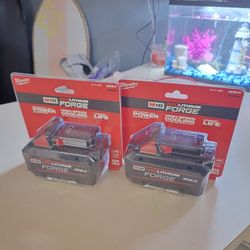 2 Milwaukee Lithium Batteries 