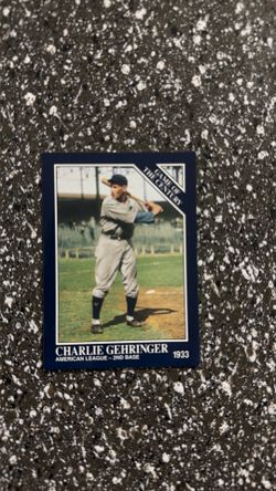 CHARLIE GEHRINGER CARD