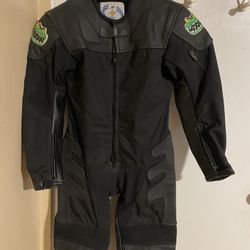GatorSkinZ Junior Motorcycle Racing Suit Black