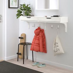 EKBY ALEX Shelf with drawers, white IKEA (no brackets)