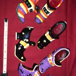 Halloween Witch shoe candle holders - SEE MY OTHER OFFERS