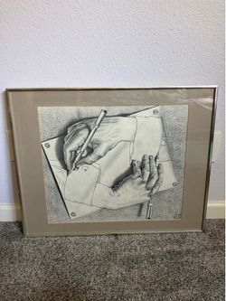 Drawing Hands M.C. Escher Official Printed Copy