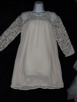 Baptism, Easter, etc... long sleeve lace dress