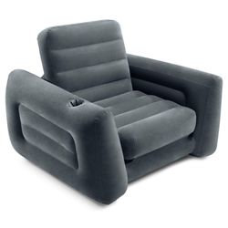 NEW Inflatable Pull-Out Sofa Chair with Twin Air Mattress