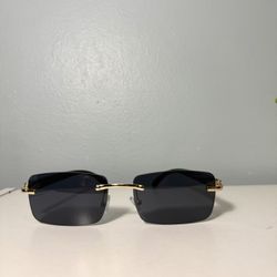 Cartier Shades Black Lens Gold Frame *FAST SHIPPING*