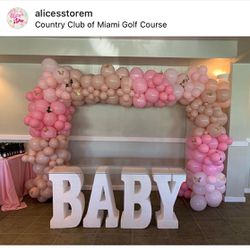organic balloon arch /Baby Shower-birthday -party-decoration -Gender Reveal Party 