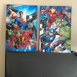 Super Heroes Canvas Pictures 